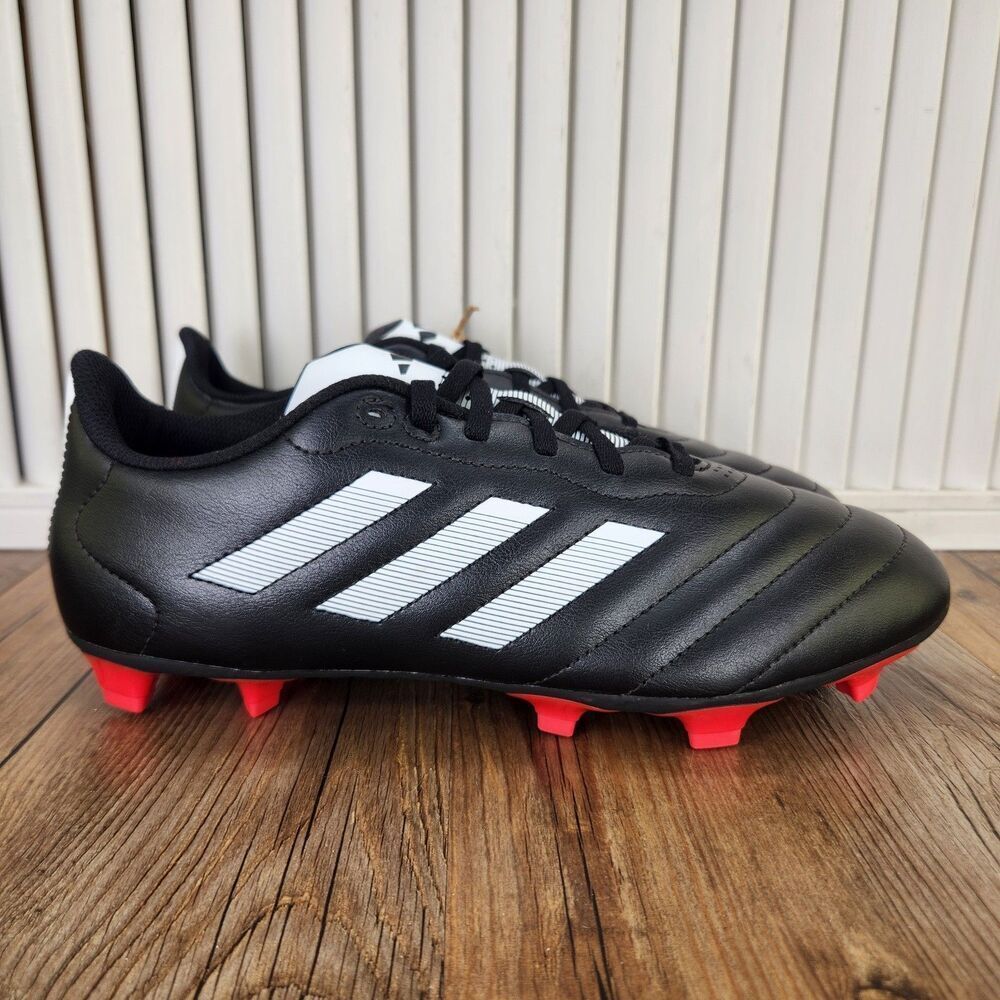 Adidas Goletto VIII FG Mens Sz 8 Black White Athletic Soccer Cleats Boots GX7793